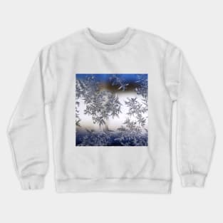 SCENERY 57 - Clear Snowflake Frost White Ice Winter Crewneck Sweatshirt